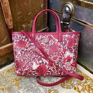 ToryBurch Kerrington Floral Crossbody Shopper Tote